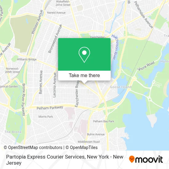 Partopia Express Courier Services map