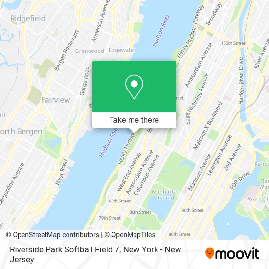 Riverside Park Softball Field 7 map