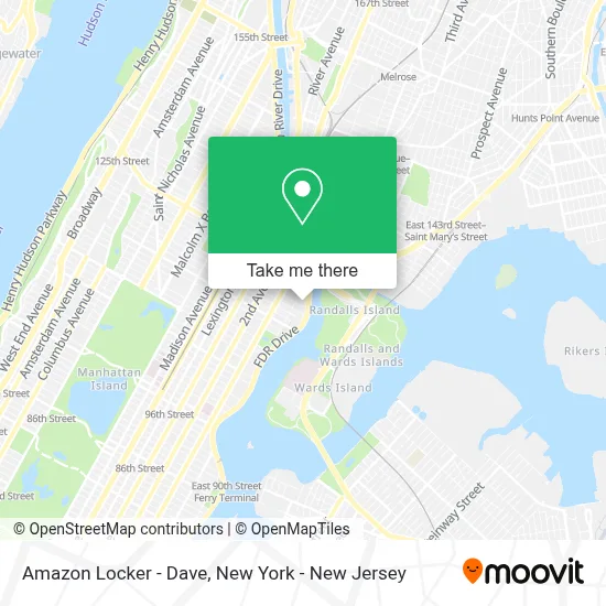 Amazon Locker - Dave map