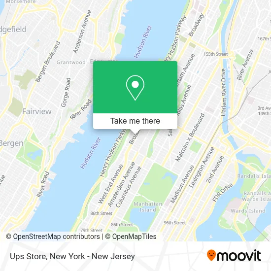 Ups Store map