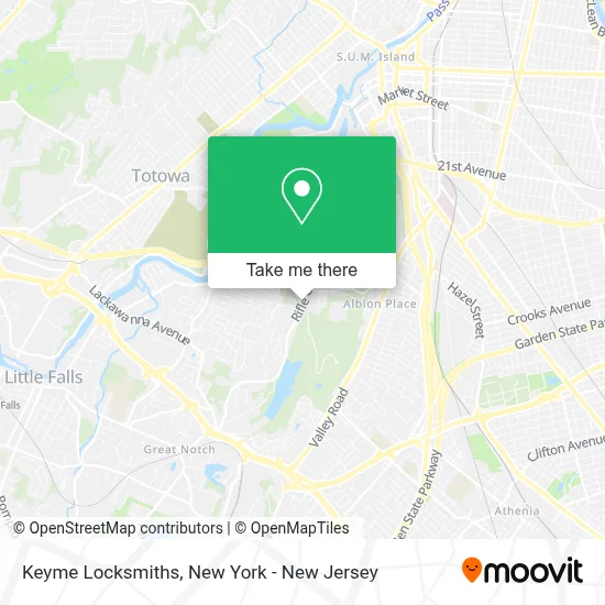 Keyme Locksmiths map
