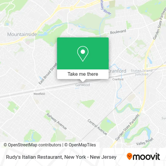 Rudy's Italian Restaurant map
