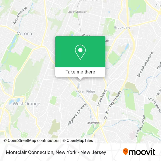 Montclair Connection map