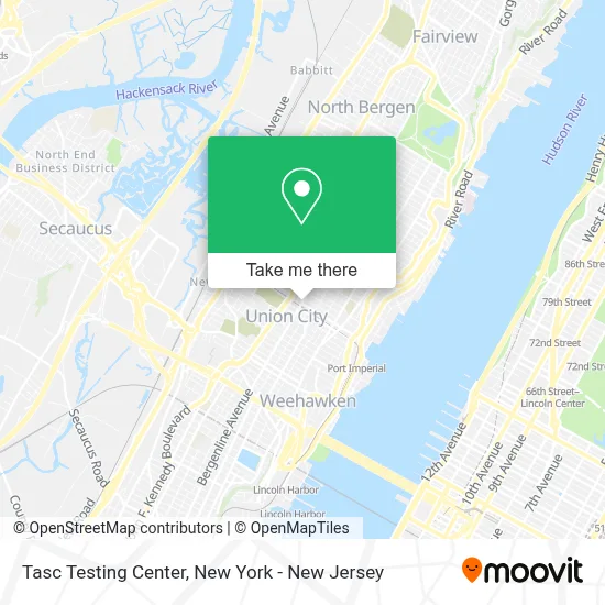 Tasc Testing Center map