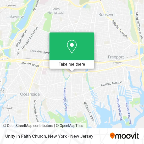 Unity In Faith Church map