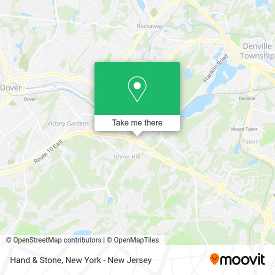 Hand & Stone map
