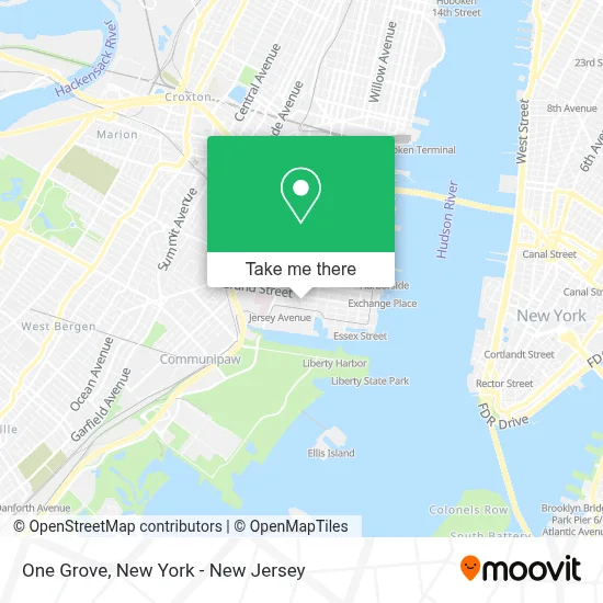 One Grove map