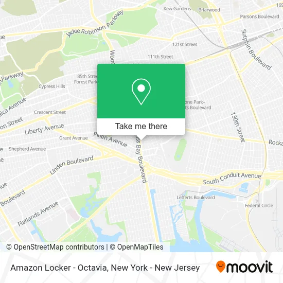 Amazon Locker - Octavia map
