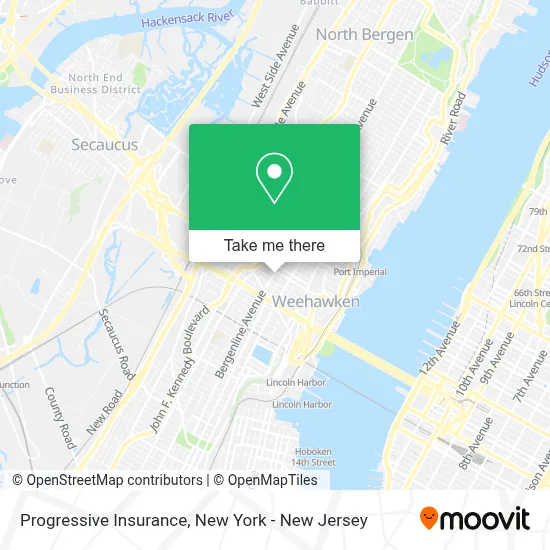 Progressive Insurance map