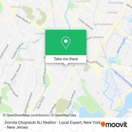 Dorota Chojnacki NJ Realtor - Local Expert map
