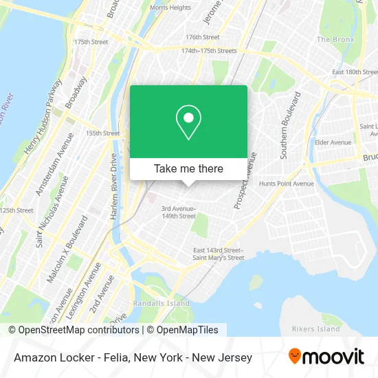 Amazon Locker - Felia map