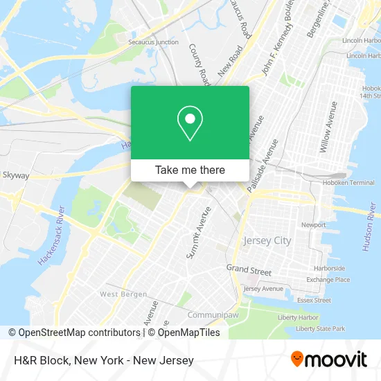 H&R Block map