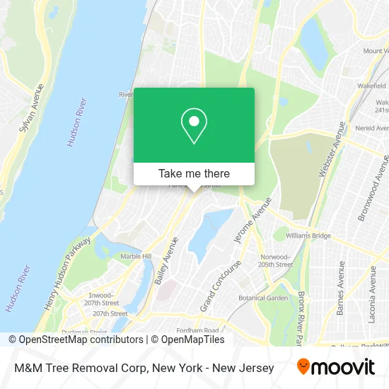 M&M Tree Removal Corp map