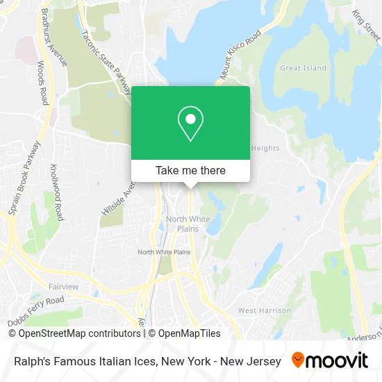 Ralph's Famous Italian Ices map