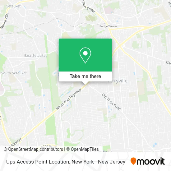 Ups Access Point Location map