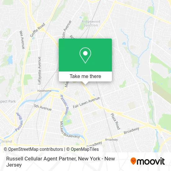 Russell Cellular Agent Partner map