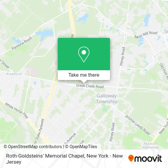 Roth-Goldsteins' Memorial Chapel map