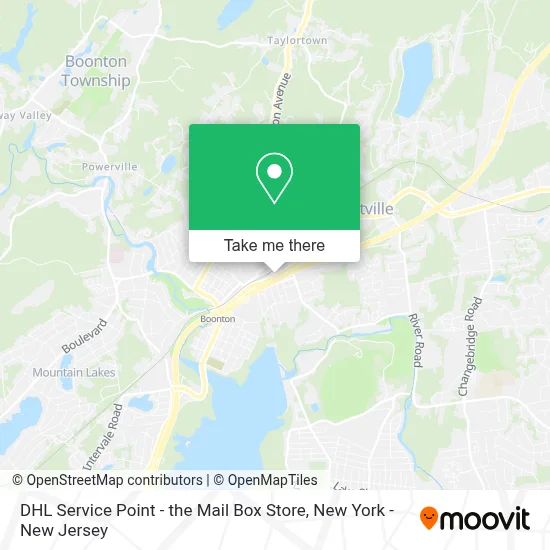 DHL Service Point - the Mail Box Store map