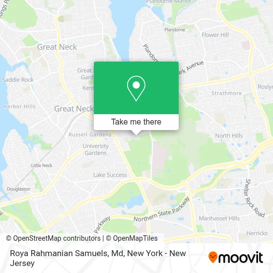 Roya Rahmanian Samuels, Md map