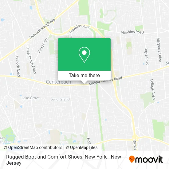 Rugged Boot and Comfort Shoes map