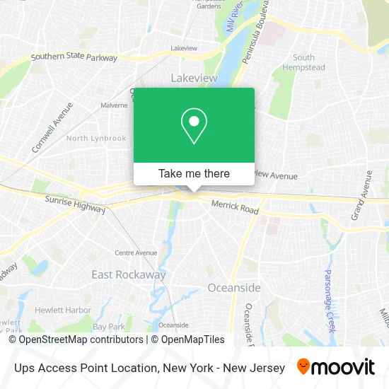 Ups Access Point Location map