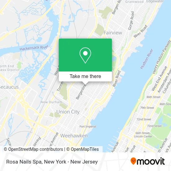 Rosa Nails Spa map