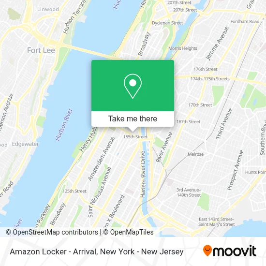 Amazon Locker - Arrival map