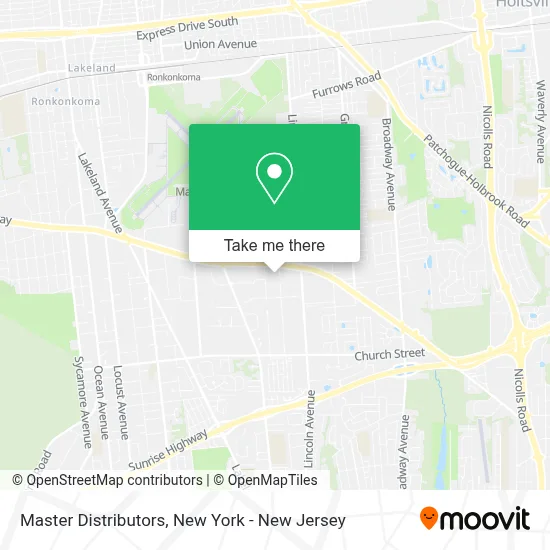 Master Distributors map