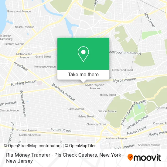 Ria Money Transfer - Pls Check Cashers map