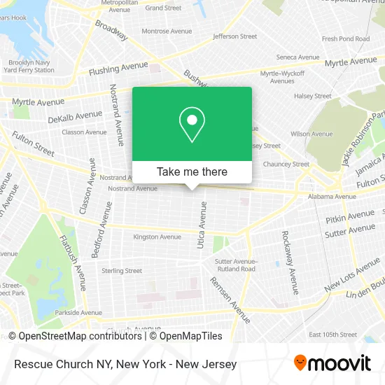 Rescue Church NY map