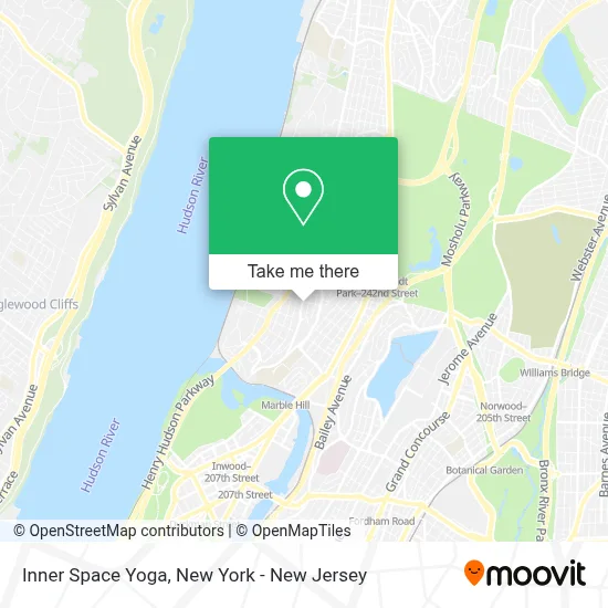 Inner Space Yoga map
