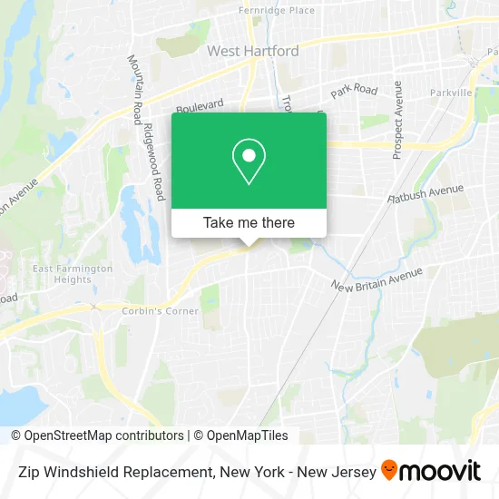 Zip Windshield Replacement map