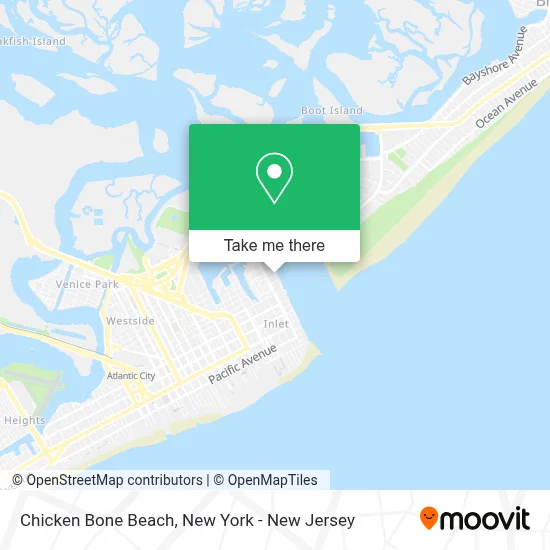 Chicken Bone Beach map