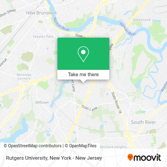 Rutgers University map