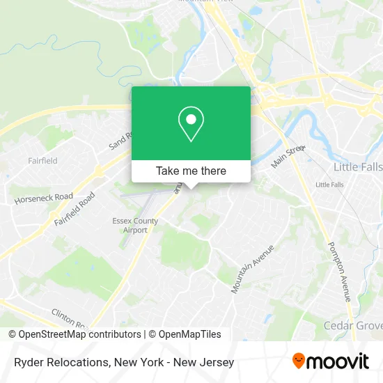 Ryder Relocations map