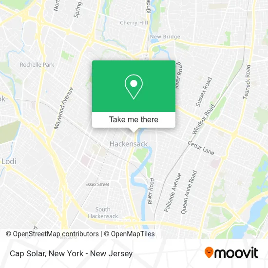 Cap Solar map