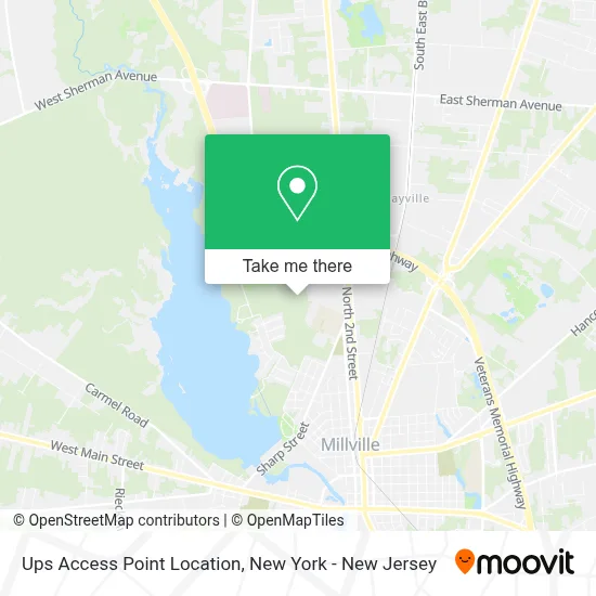 Ups Access Point Location map