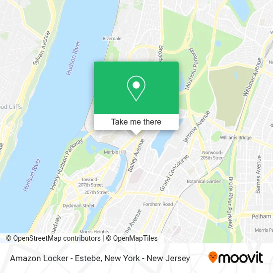Amazon Locker - Estebe map