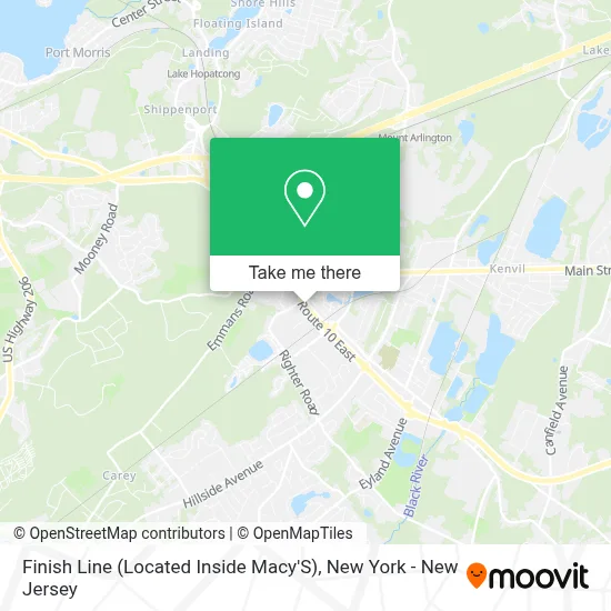 Finish Line (Located Inside Macy'S) map