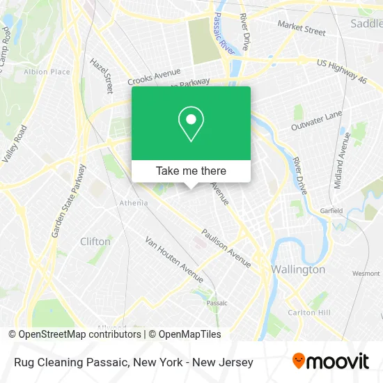 Rug Cleaning Passaic map