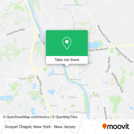 Gospel Chapel map