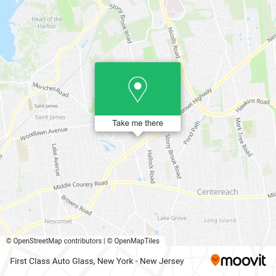 First Class Auto Glass map