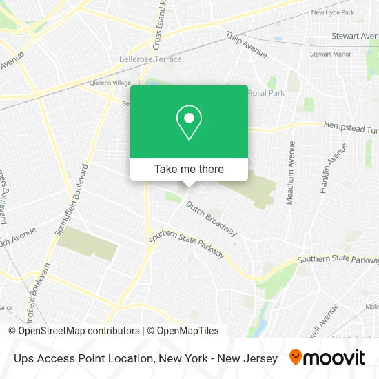 Ups Access Point Location map