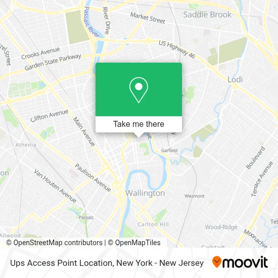 Ups Access Point Location map