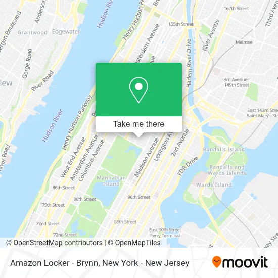 Amazon Locker - Brynn map