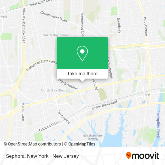 Sephora map