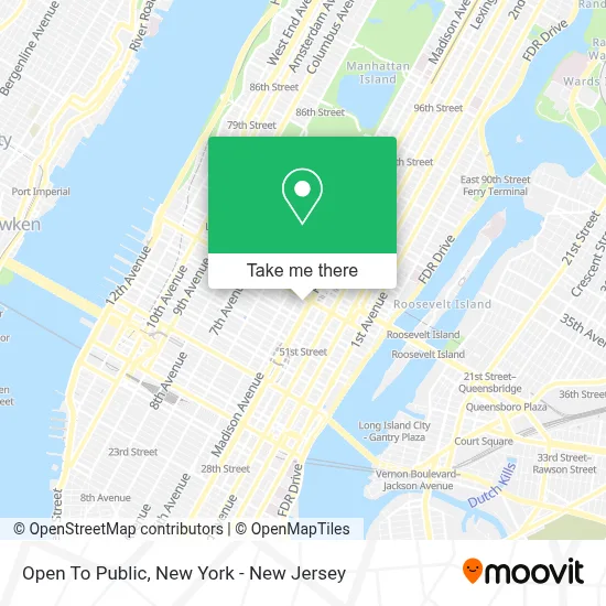 Open To Public map