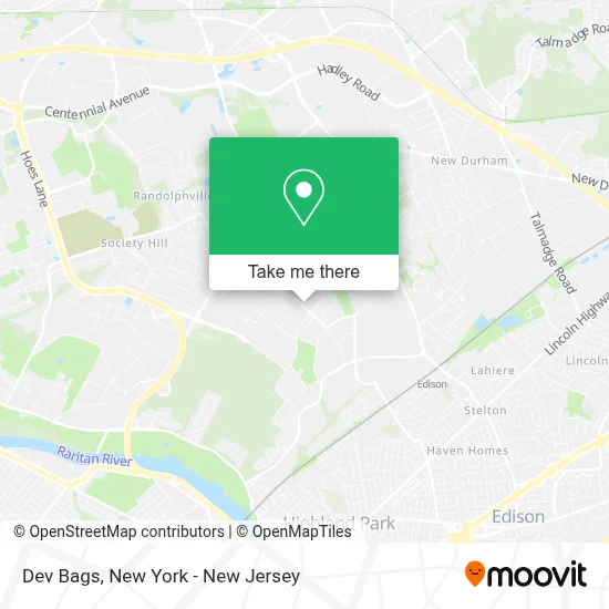 Dev Bags map