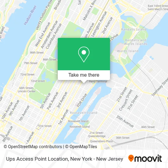 Ups Access Point Location map