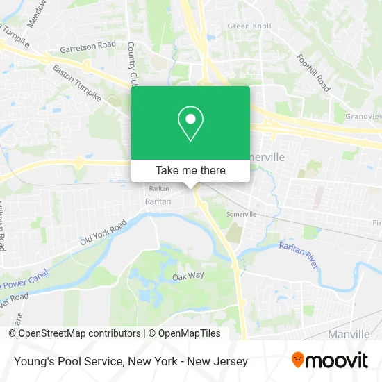 Young's Pool Service map